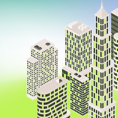 Animated buildings