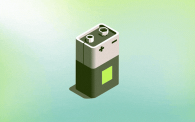 Battery storage illustration